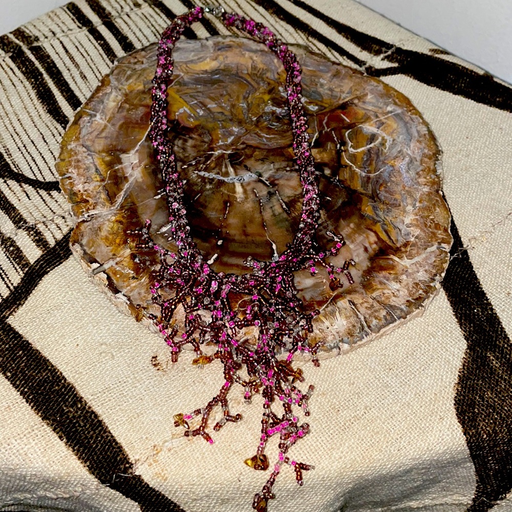 Beaded Tree Necklace